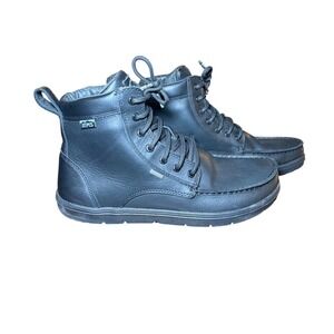 Lems Boulder Boot Waterproof Shadow Black Leather Mens 12.5 Womens 14 LM210506
